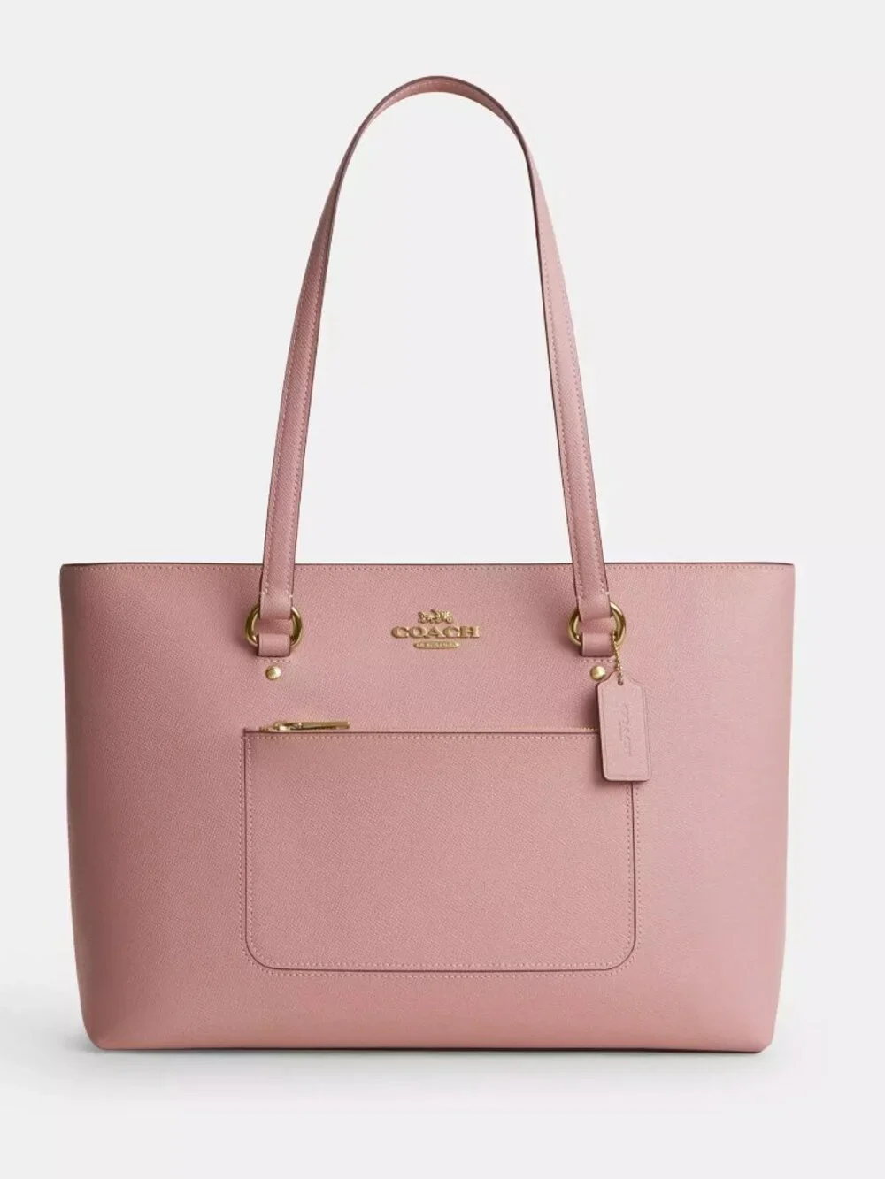 Coach CCD71 Station Crossgrain Leather Tote Bag in Carnation *SEALED*